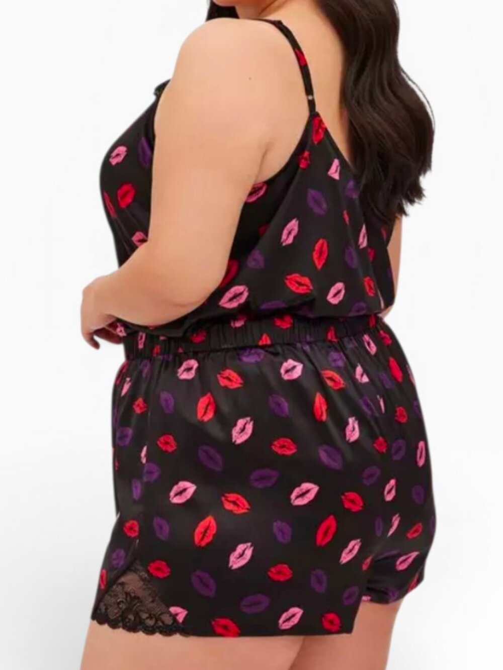 Torrid Dream Satin Lace Trim Pajama Set (Size 5X) - Picture 2 of 6